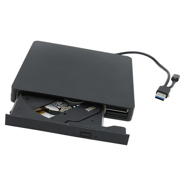 Ulkoinen CD- ja DVD-asema 5 Gbps USB 3.0 Type C CD DVD RW -asema kannettaville tietokoneille, pöytätietokoneille, Windowsille, Linuxille ja OS X:lle