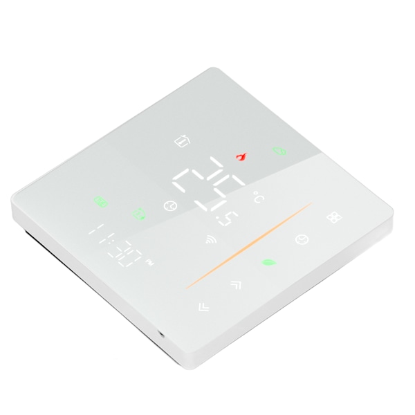 Vattenuppvärmning Termostat LCD Touch WIFI Röststyrning Termostat Timing Programmering med inbyggd sensor 95‑240V
