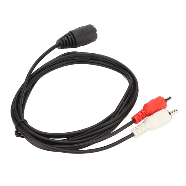 5 Pin DIN Hun til 2 RCA Han Kabel Stærkt Greb Lydadapterkabel til CD-afspiller VCR DVD 1,5 m