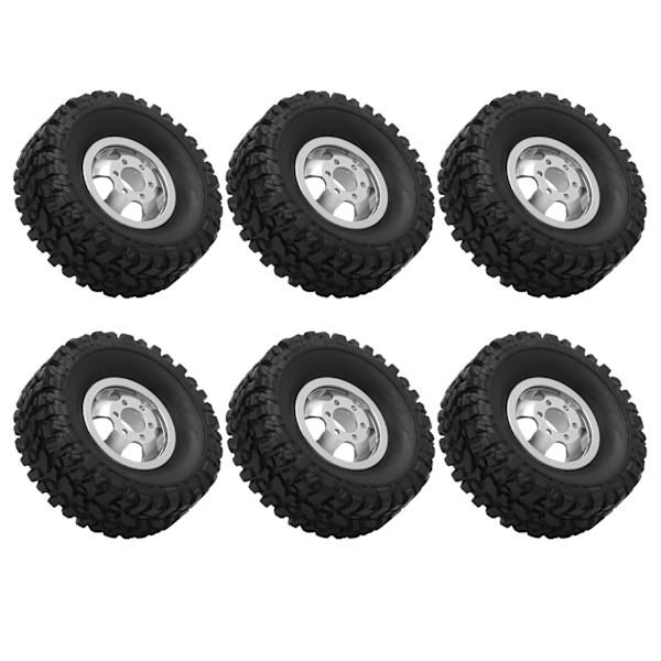 RC-kumirenkaat alumiinivanteilla WPL C14 C24 C34 C44 B14 B24 B16 B36 4WD -automalleille Hopea