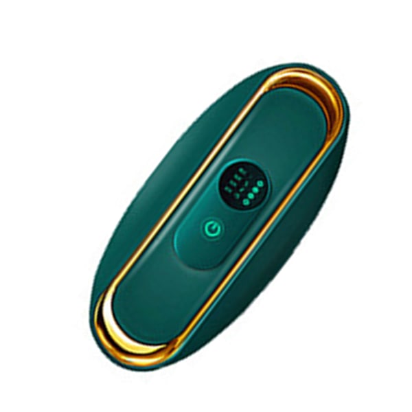 Elektrisk bukmassagerare Smart högfrekvent vibration långt infraröd Elektrisk värmedyna för midja Mage Rygg Grön