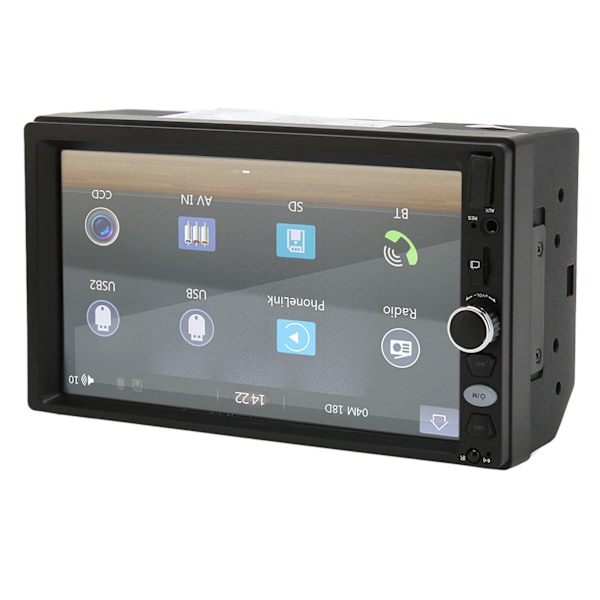 Bilstereo Bluetooth 5.1 7 tommer touchskærm Spejlforbindelse Ratkontrol Bakkamera MP5-afspiller