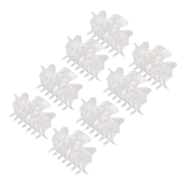 12 stk Hårklemmer Gennemsigtige Anti-Skrid Sikker Greb Elegante Plastik Hårklemmer til Kvinder Piger
