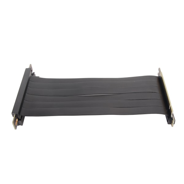 PCIE 3.0 X16 Riser-kaapeli 180 asteen korkea nopeus joustava kaksinkertainen käännetty liitin GPU-näytönohjaimen jatkokaapeli musta 30 cm / 11,8 tuumaa