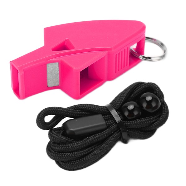 Referee Dolphin Whistle Robust Hållbar Rounding Crisp Portable Sound Whistle för tävlingarRose Red
