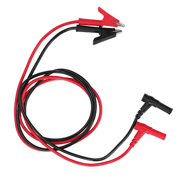 2 stk Bananstik til Krokodilleklemme Kabel Robust PVC Messing Multimeter Testsnor Kit 1000V 15A