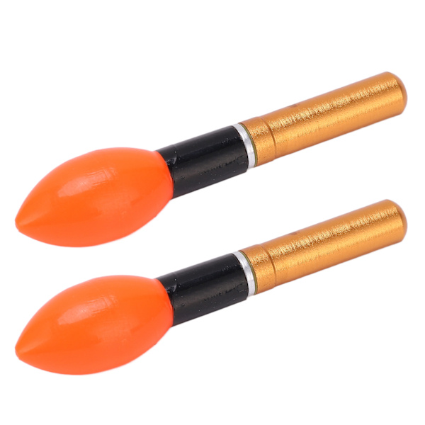 2 stk LED fiskeflottører og bobbers Plast Nattfiske Glow Bobbers Float Lights Tilbehør Gull