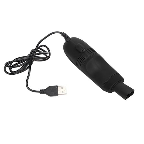 Mini Keyboard Cleaner Handheld Large Suction Mini USB Dammsugare för Nail Art Computer Svart