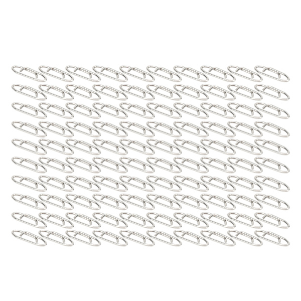 100 st Fiskeredskap Power Clips Rostfritt stål Fiskehastighet Clips Connector M