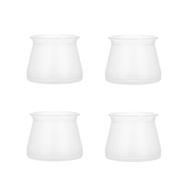 Stolsben Golvskydd Silikonmaterial Elastiskt Lätt att rengöra Stängd Design Stolbensskydd Runda Transparent