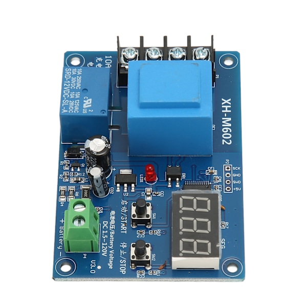 XH M602 Laddningskontrollmodul LED-skärm Litiumbatteriladdarskyddskort för industribilar