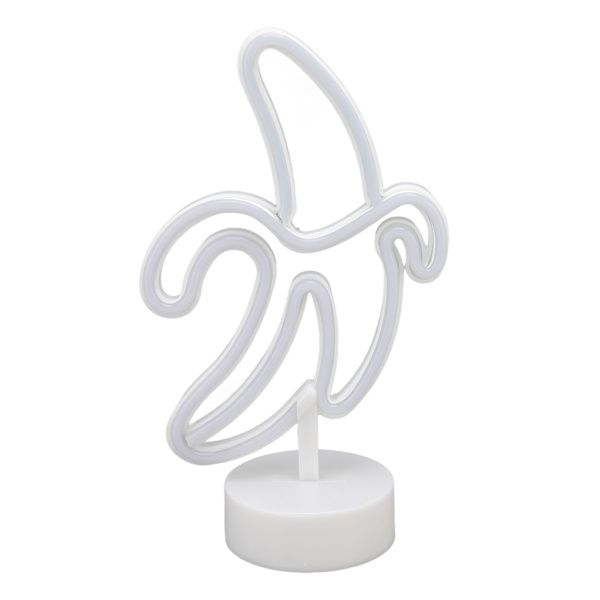 Banan Neonskylt Batteri USB-driven LED Banan Neon Nattlampor Dekoration för balkong Födelsedagsfest Jul
