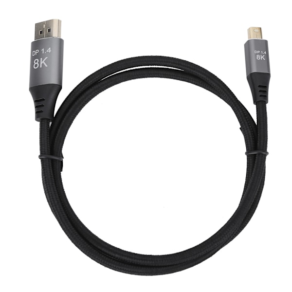 B0305&#8209;1 Mini DP til DP Adapterkabel 1.4 Versjon 8K Høydefinisjon 1 meter Lengde Mini DisplayPort Port