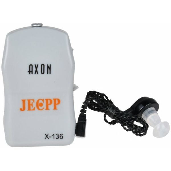 JECPP AXON høreapparater Lydforsterker Batteridrevet hørselsforbedrende enhet for voksne og eldre Grå, modell: grå