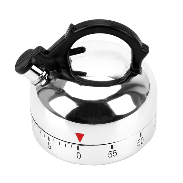 Kjeleformet timer Mekanisk timer 60 minutters nedtellingsalarm