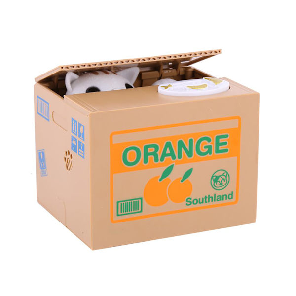 Cat Money Box Mynt Bank Automatisk Stöld Mynt Cents Bank Spara Box