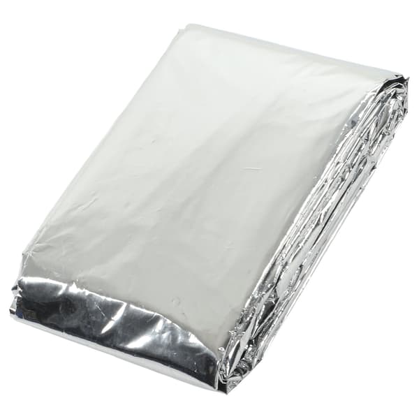 Nødsituationsponchoer Vandtætte Vindtætte CPP Aluminiumfolie 0,012 mm Tyk Sølvreflekterende Nødsituationstæpper til Rejser