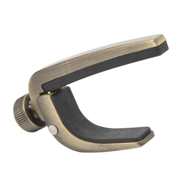 Metallfjäder Capo Tonjusteringsverktyg för Ukulele akustisk gitarr stränginstrumentdelar Antik mässing