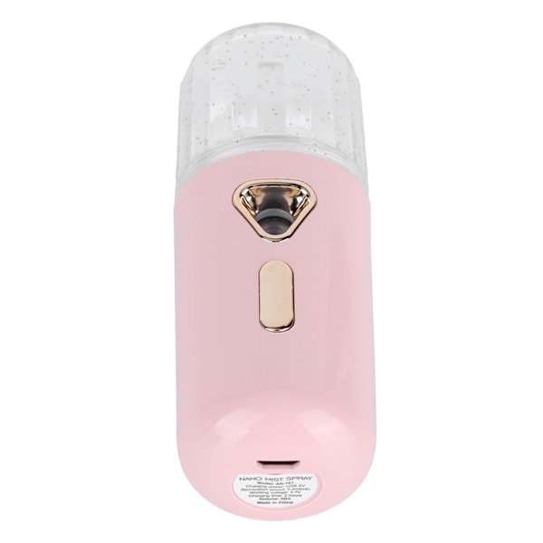 30ml Mini Ansiktsfukter Bärbar Nano Atomisering USB-Lading Ansiktsmist Sprayer Rosa