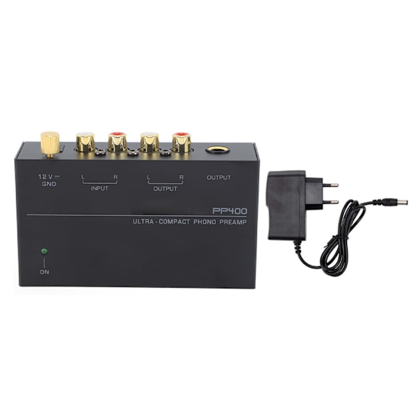 PP400 Phono-esivahvistin Ultra Kompakti Levy soittimen esivahvistin 100‑240V EU-pistoke