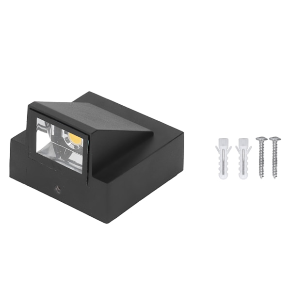 Vägglampa IP67 Vattentät LED-dekorativt ljus 90‑265V utomhusdekor för uteplats Varmt ljus