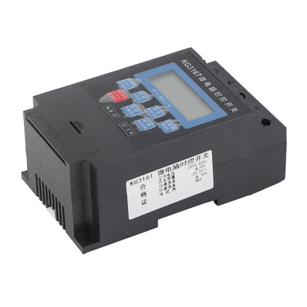 220V Ugestimerbryder Mikrokontrol På/Af Styring Programmerbar Tidsrelæ 20A