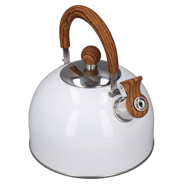Hvinende elkedel 2,5L Kapacitet Hvid 304 Rustfrit Stål Hurtig Opvarmning Ergonomisk Håndtag Hjemmehvinende Elkedel
