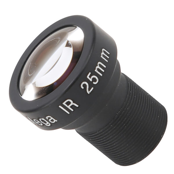 Enkelkortsdator IP-kameraobjektiv 5MP 25mm optisk brännvidd M12xP0.5 Interface F1.7 Ljusflöde