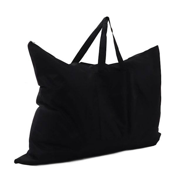 Portfolio-laukku Musta 38x26in Suuri kapasiteetti Paksu Canvas Kevyt Taiteilijan kantolaukku Taululle Kartalle Lehdelle