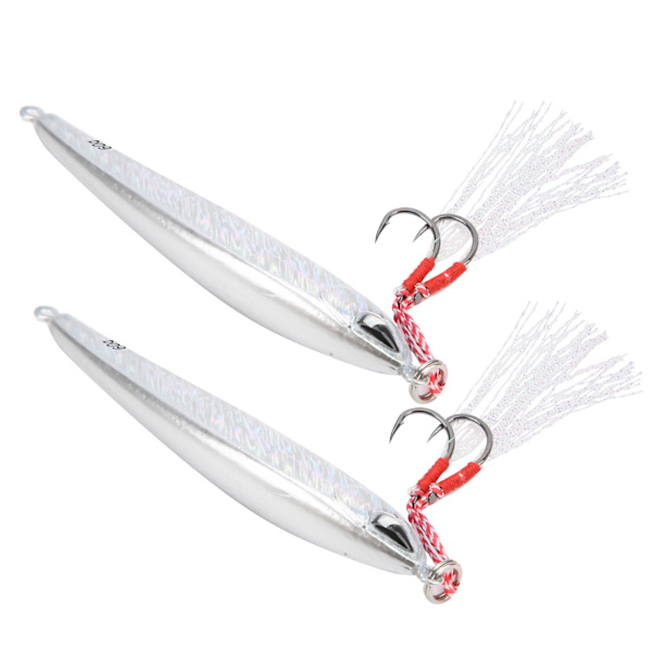 2st Fiskedrag 3D Simulering Ögon Jig Wobbler Crankbait Bass Öring Gädda Bait SwimbaitSilver