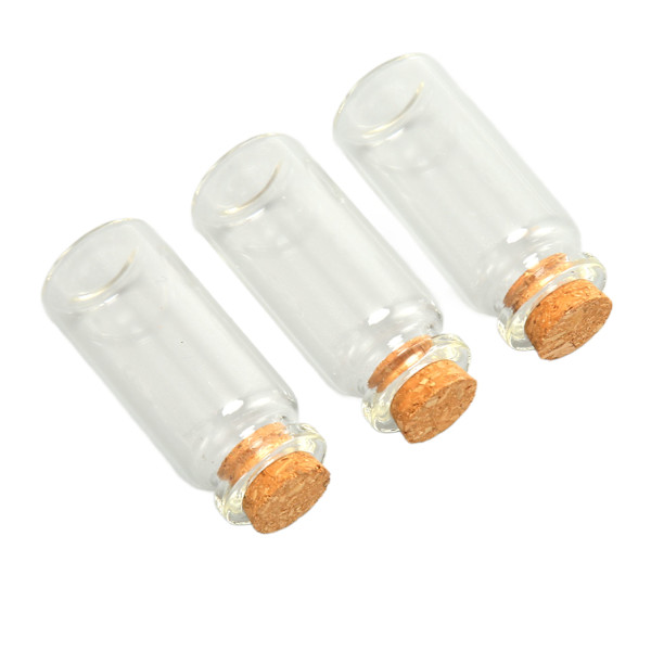 24 stk 20 mm diameter glas flydende flaske Transparent ønskeflaske Multifunktionel meddelelsesflaske til bryllupsfest