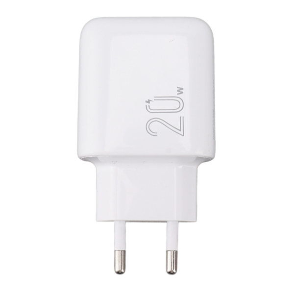 20W Telefonkontakt Strømadapter Dobbel Port PD Jack QC 3.0 Telefon Vegglader Kontakt for Smarttelefon EU 100-240V