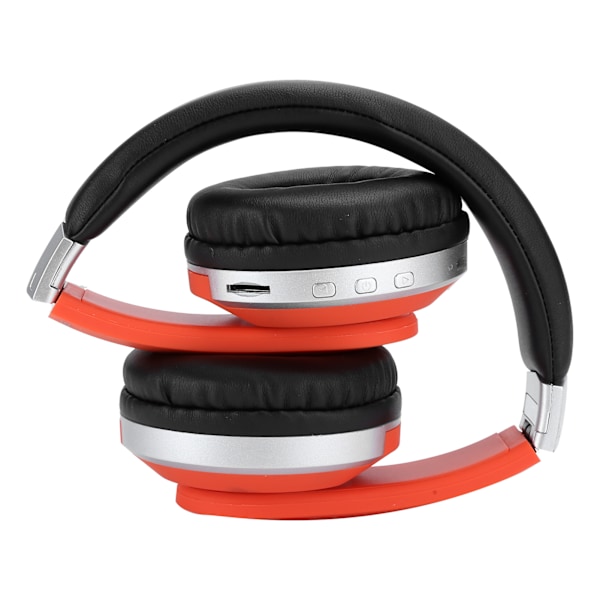 Kokoontaitettavat Bluetooth-kuulokkeet Langattomat Over Ear -stereokuulokkeet mikrofonilla Peli Kuulokkeet Oranssi