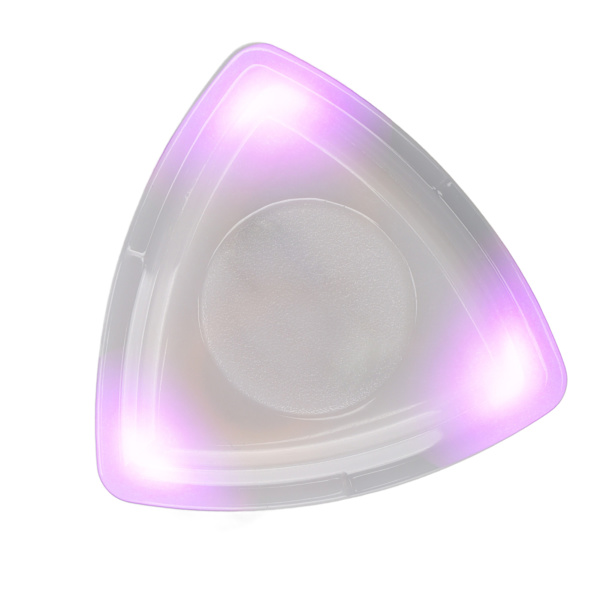 Glødende guitarpick med høj følsomhed LED-lys Guitarpick erstatter med batteri lilla
