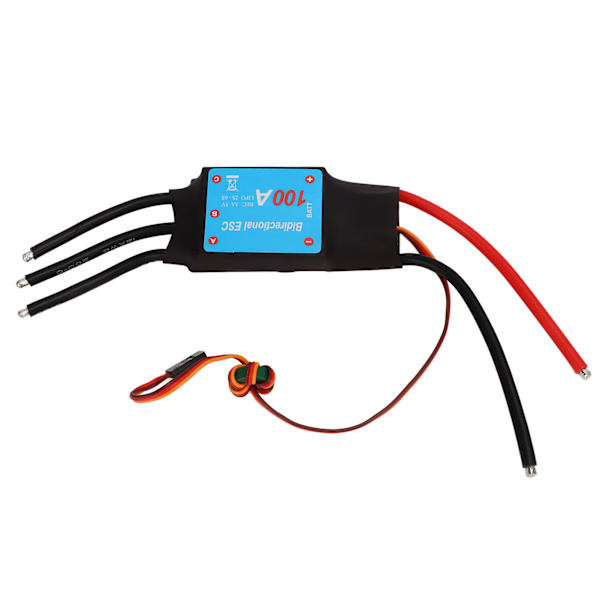 RC Boat 100A ESC 100A Borstlös Svart 5V 5A BEC Output Auto Learning RC Boat Borstlös ESC för RC Boat