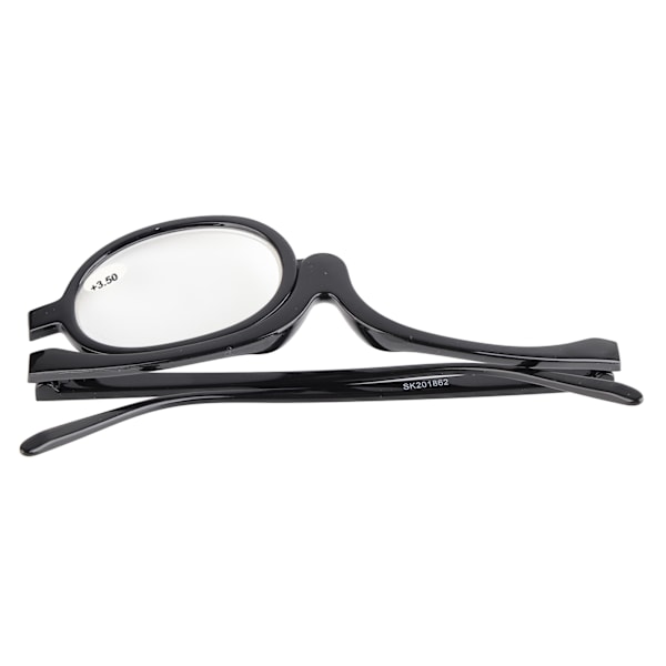 Förstorande sminkglasögon Fashionabla flexibla fällbara glasögon kosmetiska läsglasögon med fodral +3,50