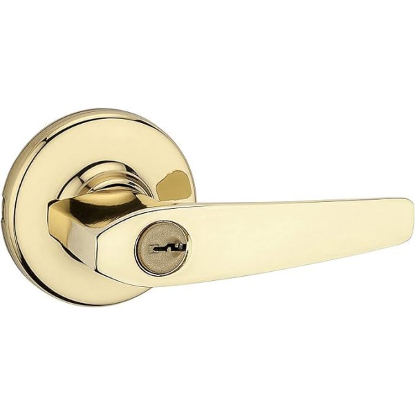Handtag Kullås Invändig dörrlås Kullås Sovrum Trädörr Universal Old Home Guld [Låsflik 5cm=Låsmarginal 60mm]-35-45MM-Universell-Med nyckel