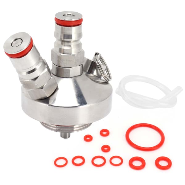 Mini Keg Øldispenser Kit Rustfrit Stål Kugle Øldispenser Aflastningsventil Kompatibel med 2L/3,6L/5L Keg