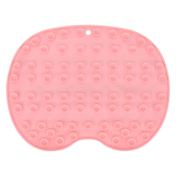 Duschfotskrubber Multifunktionell fotmassagermatta med 75 starka sugkoppar för badrum Rosa