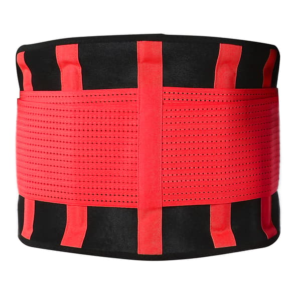【NX】Ryggstöd Lätt Bärbart Flexibelt Andningsbart Midjeskydd för Midjeskydd Röd