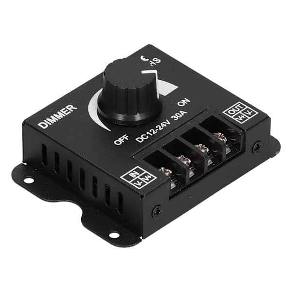 Dimmer LED Enfarvet Lys Justeringsknap til Lysstyrke Switch Udstyr DC 12-24V 30A