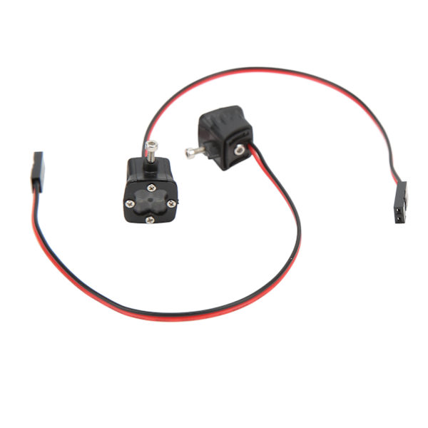 1 par RC bil LED-ljus fyrkantig strålkastare DIY leksaksmodell Spotlight för 1/10 simuleringsbil