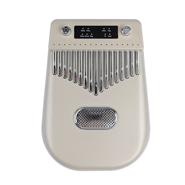 17 Taster Elektronisk Smart Kalimba Thumb Piano Bærbar Musikinstrument med Notenblad til Børn Voksne Begyndere Guld