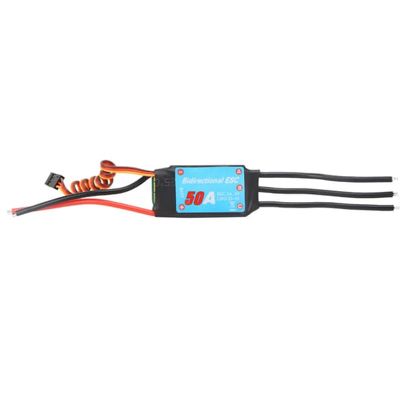 Toveis Brushless ESC Elektronisk Hastighetsregulator for RC Biler Skip Undervannspropell (50A) 50A