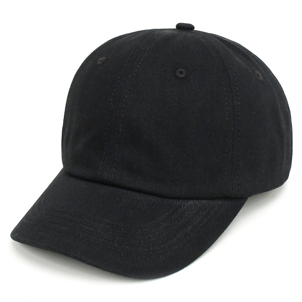 Utomhus Casual Wild Peaked Cap Enfärgad böjd brätte solhatt black 52 yards