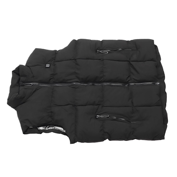 Uppvärmd Väst för Män och Kvinnor, Utomhus Vinter, USB Laddning, Vattentät, Lätt, 9 Zoner, Enkelt Styr, 4XL