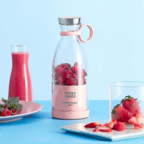 Bærbar Elektrisk Juicer Blender Usb Mini Frukt Blender Juicer Frukt Extractor Food Shake Multifunksjonell Juicer Pink