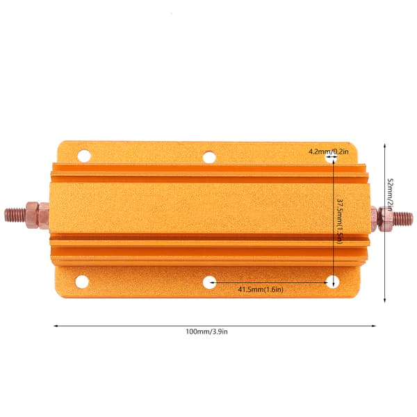 RX24 200W 4R højeffektmodstand aluminiumhus Industriel elektrisk udstyr