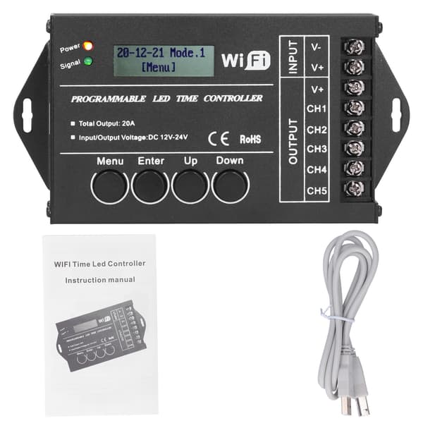 【NX】LED-ljuskontroller Multifunktionell WiFi-programmerbar lampstyrenhet Kompatibel med timing