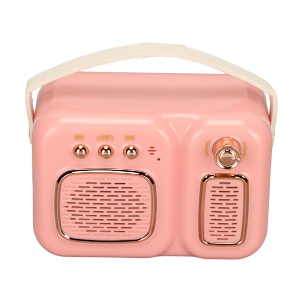 Bluetooth Högtalare Multifunktion Bluetooth 4.1 EDR HiFi Stereo Djup Bas Mini Trådlös Högtalare för Hem Utomhus Fest Rosa